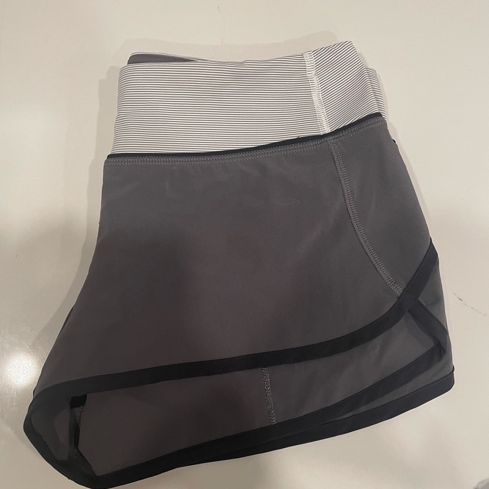 Lululemon Speed Up Short, Gray, Size 6